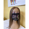 Living My Blessed Life Rhinestone Bling Face Mask Pink