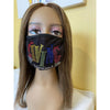 Living My Blessed Life Rhinestone Bling Face Mask Rainbow