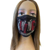 Living My Blessed Life Rhinestone Bling Face Mask Red