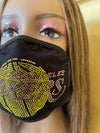 Los Angeles Lakers Rhinestone Bling Face Mask Washable