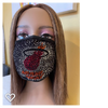 Miami Heat Rhinestone Bling Face Mask Washable