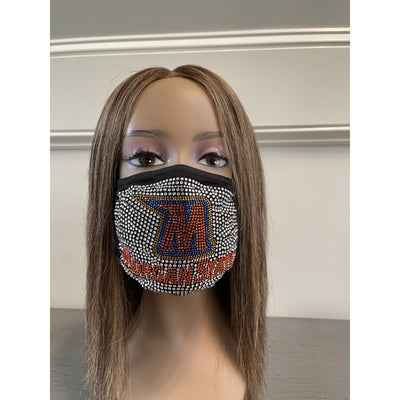 Morgan State University Bling Rhinestone Face Mask