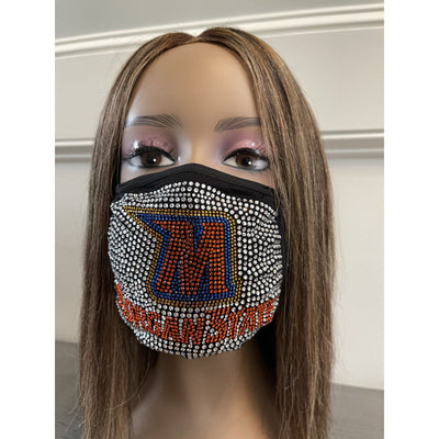 Morgan State University Bling Rhinestone Face Mask