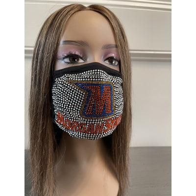 Morgan State University Bling Rhinestone Face Mask