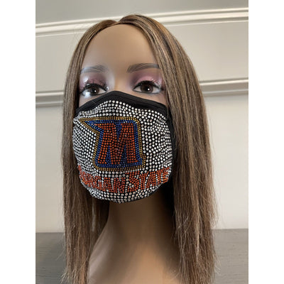 Morgan State University Bling Rhinestone Face Mask