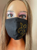 New Orleans Saints Bling Face Mask Black and Gold