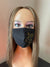 New Orleans Saints Bling Face Mask Black and Gold