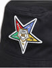 OES Eastern Star Reversible Bucket Hat Black