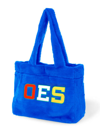 OES Eastern Star Fur Tote Bag Blue
