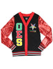 OES Eastern Star Sequin Cardigan Black