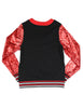 OES Eastern Star Sequin Cardigan Black
