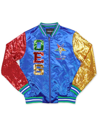 OES Eastern Star Sequin Jacket Multicolor