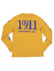 Omega Psi Phi Long Sleeve Tee Gold