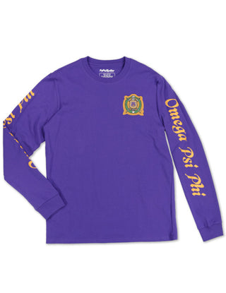 Omega Psi Phi Long Sleeve Tee Purple