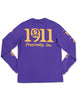 Omega Psi Phi Long Sleeve Tee Purple