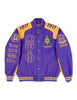 Omega Psi Phi Twill Racing Jacket Purple