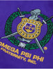 Omega Psi Phi Twill Racing Jacket Purple