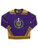 Omega Psi Phi V-Neck Sweater Purple