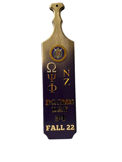 Omega Psi Phi Custom Wooden Paddle Ombré