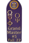 Omega Psi Phi Custom Wooden Paddle Purple