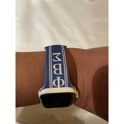 Phi Beta Sigma Silicone Apple Watch Band Size 42/44/45 mm