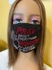 Pray About Everything Christian Rhinestone Bling Face Mask Clear Crystal