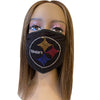Pray About Everything Christian Rhinestone Bling Face Mask Clear Crystal