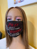 Pray About Everything Christian Rhinestone Bling Face Mask Clear Crystal