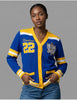 Sigma Gamma Rho Cardigan Sweater Blue
