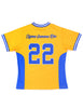 Sigma Gamma Rho ΣΓΡ Fitted Football Jersey Gold