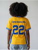 Sigma Gamma Rho ΣΓΡ Fitted Football Jersey Gold