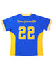 Sigma Gamma Rho ΣΓΡ Fitted Football Jersey Blue