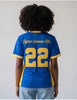 Sigma Gamma Rho ΣΓΡ Fitted Football Jersey Blue
