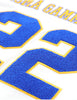 Sigma Gamma Rho ΣΓΡ Oversize Chenille Football Jersey Ivory