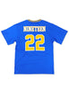 Sigma Gamma Rho ΣΓΡ Oversize Chenille Football Jersey Blue