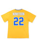 Sigma Gamma Rho ΣΓΡ Oversize Chenille Football Jersey Gold