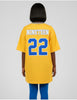 Sigma Gamma Rho ΣΓΡ Oversize Chenille Football Jersey Gold