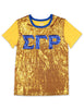 Sigma Gamma Rho ΣΓΡ  Full Sequin Tee Gold