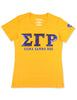 Sigma Gamma Rho ΣΓΡ Sequin Patch Tee Gold