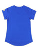 Sigma Gamma Rho V Neck Glitter Tee Blue