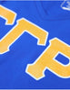 Sigma Gamma Rho V Neck Glitter Tee Blue