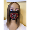 San Francisco 49ers Bling Face Mask Front Logo