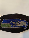 Seattle Seahawks Bling Face Mask Front Logo