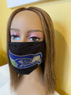 Seattle Seahawks Bling Face Mask Front Logo