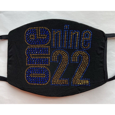 Sigma Gamma Rho 1922 Bling Rhinestone Face Mask