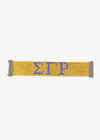 Sigma Gamma Rho Austrian Crystal Cuff Bracelet Gold