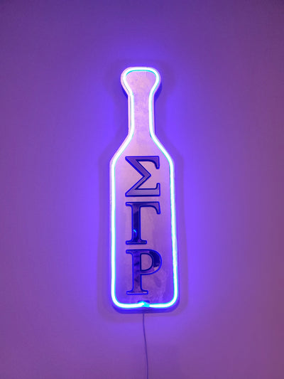 Sigma Gamma Rho LED Wooden Paddle