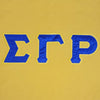 Sigma Gamma Rho Ringer T-Shirt Gold