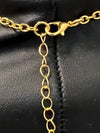 Sigma Gamma Rho SGR Hand Sign Necklace Gold