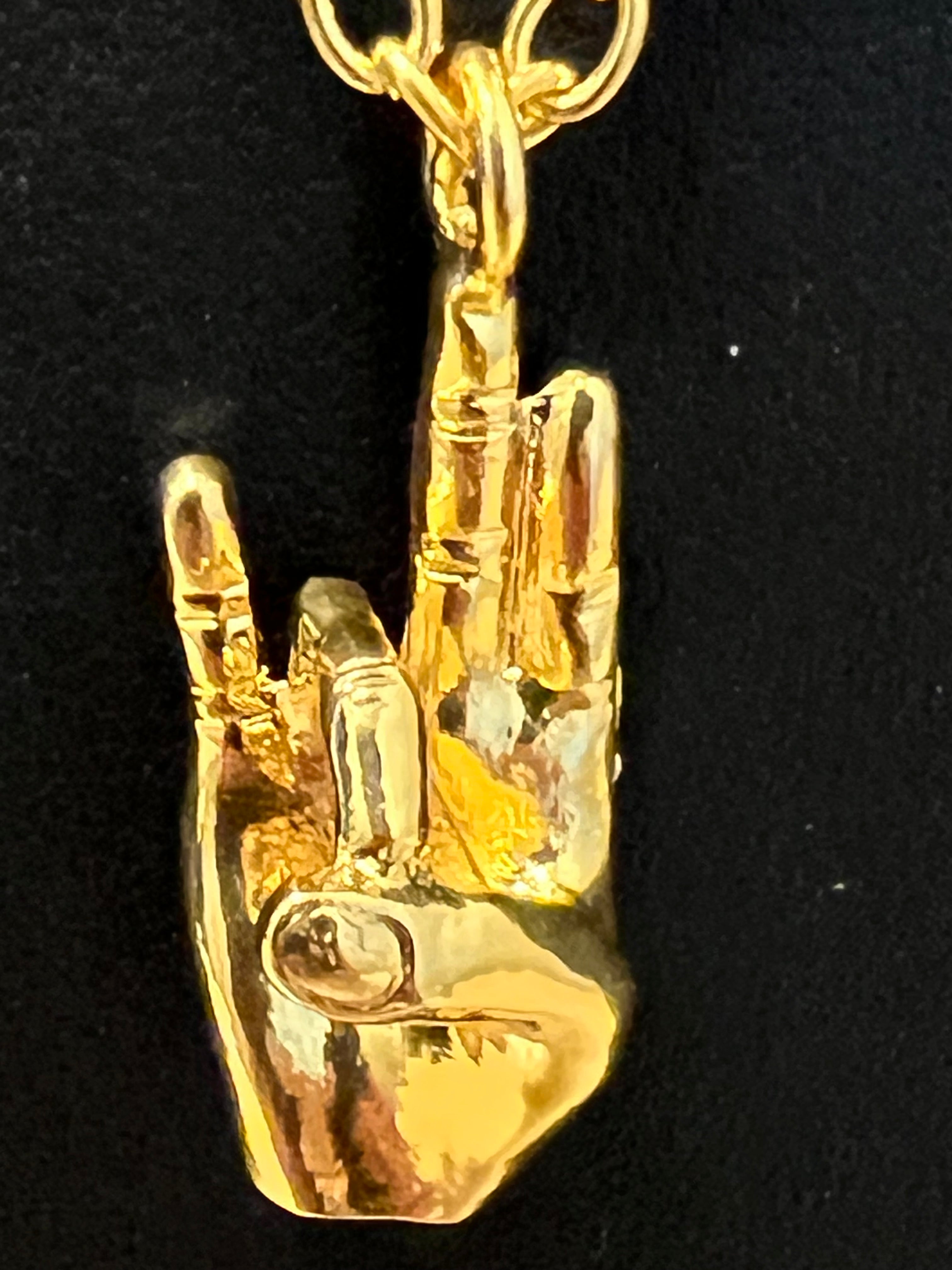 Sigma Gamma Rho SGR Hand Sign Necklace Gold – D9 Greeks